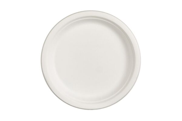 Round Sugarcane Plate Ø 25.5 cm. | OL-A Products
