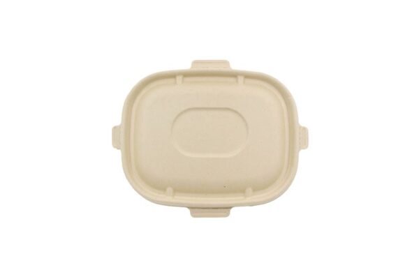 Sugarcane Lid for Sugarcane M/W Food Containers Safe Lock 850-1100ml. | OL-A Products
