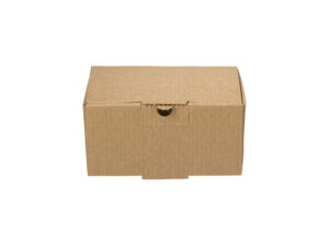 Δίφυλλο Χάρτινο Κουτί Φαγητού Kraft Μικρή Μερίδα