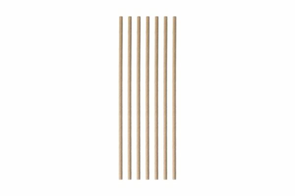 Paper Straws FSC® Straight Kraft Ø 0.42 x 19 cm. Wrapped 1/1 | OL-A Products