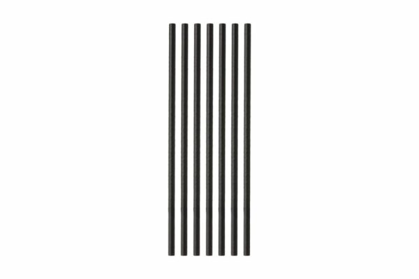 Paper Straws FSC®Straight Black Ø 0.5 x 21 cm. Wrapped 1/1 | OL-A Products