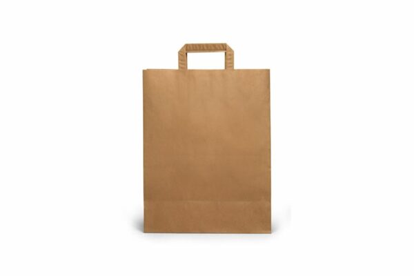 Kraft Paper Bag with Reinforced Inner Handles 22 x 12 x 28 cm. | OL-A Products