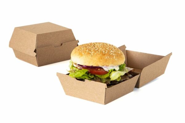Kraft Paper Burger Box FSC® Dura Series 10,5 x 10 x 5 x 8,5 cm. | OL-A Products