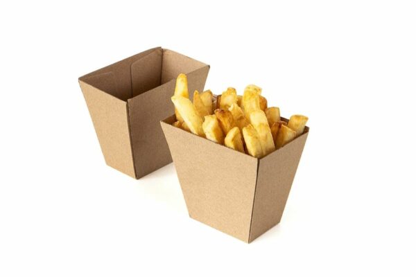 Kraft Paper Cup FSC® for Chips Dura Series 7 x 4,5 x 9 cm. | OL-A Products