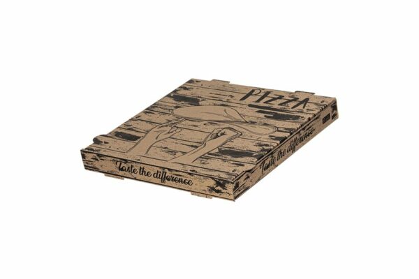 Kraft Paper Pizza Boxes Pizza Hands FSC® 30x30x4cm. | OL-A Products