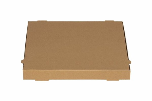 Kraft Paper Pizza Boxes Νο Design FSC® 36x36x4,2cm. | OL-A Products