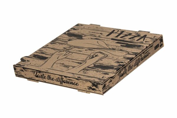 Kraft Paper Pizza BoxesPizza Hands Design FSC® 42x42x4cm | OL-A Products