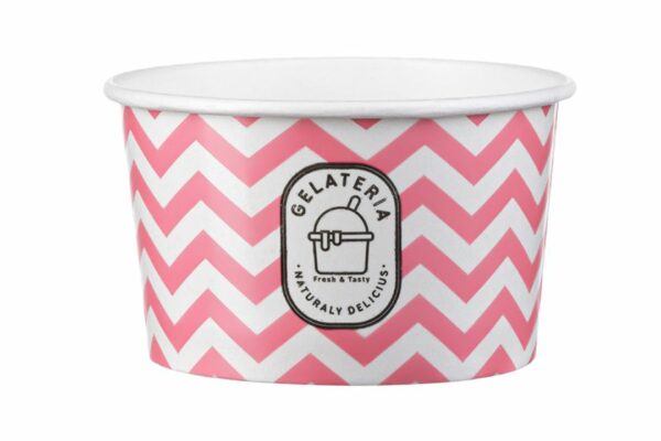 Paper Ice Cream Bowl Zig Zag Design 6 oz | OL-A Products