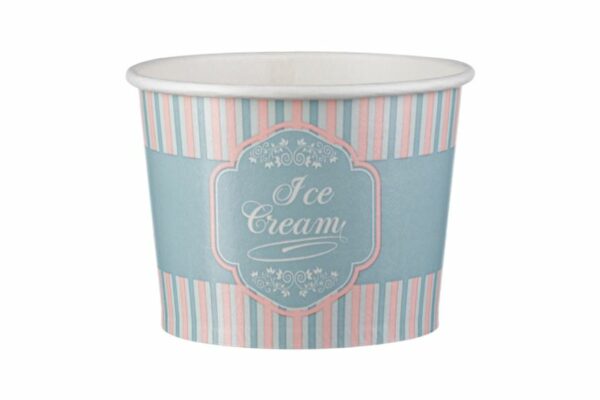 Paper Ice Cream Bowl Patisserie Design 12 oz | OL-A Products