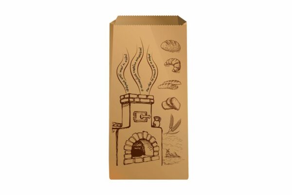 PAPER BAGS KRAFT BROWN FOURNOS 17X33cm 10KG | OL-A Products