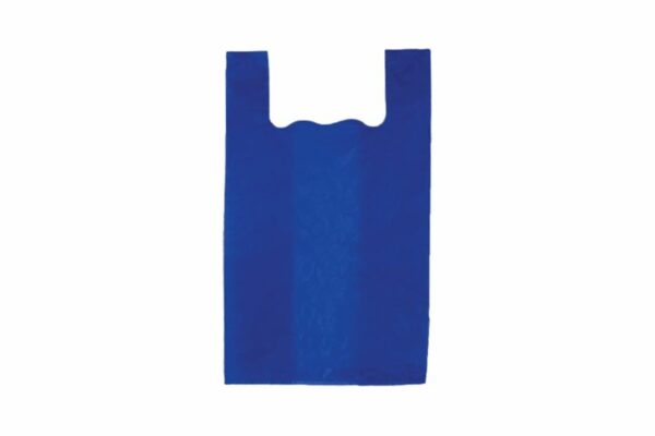 HDPE DELUXE T-SHIRT BAGS 60cm BLUE 10packX1kg | OL-A Products