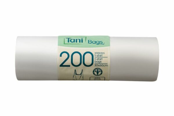 TRANSPARENT T-SHIRT BAGS HEAVY DUTY 60cm 20rollsx200pcs. | OL-A Products