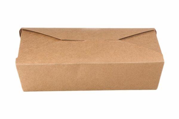 Kraft Paper Container Folder Shaped 1500 ml.15x12x 4,8 cm. | OL-A Products