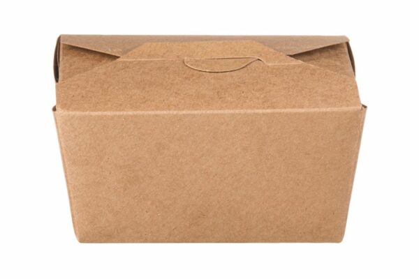 Kraft Paper Container Folder Shaped 3000ml. 19,5 x 14 x 9 cm. | OL-A Products