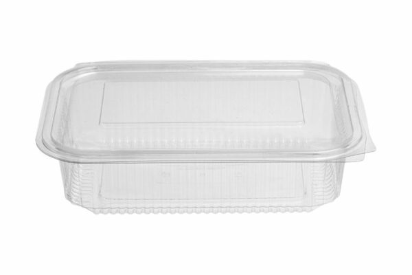 PET Rectangular Container 1500 ml with Hinged Flat Lid | OL-A Products