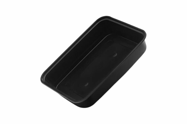 Food Container M/W Injection 500 ml. Rectangular Black Transparent Lid 6x50 pcs. | OL-A Products