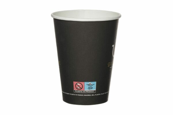 Ποτήρι Χάρτινο Μονότοιχο Gourmet Μαύρο 16oz 40x50 τεμ. | OL-A Products