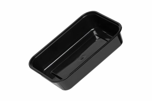 Black Rectangular PP Food Container M/W with Transparent Lid 500 ml | OL-A Products