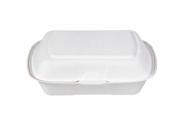 Σκεύος Φαγητού Ενσωματωμένο Καπάκι Ζαχαροκάλαμο 3 θέσεων 23x20cm. | OL-A Products