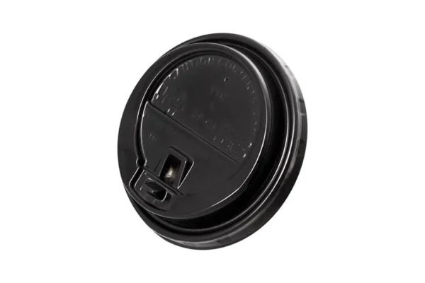 PS Sip Lid Black with a flip safety hole 90mm | OL-A Products